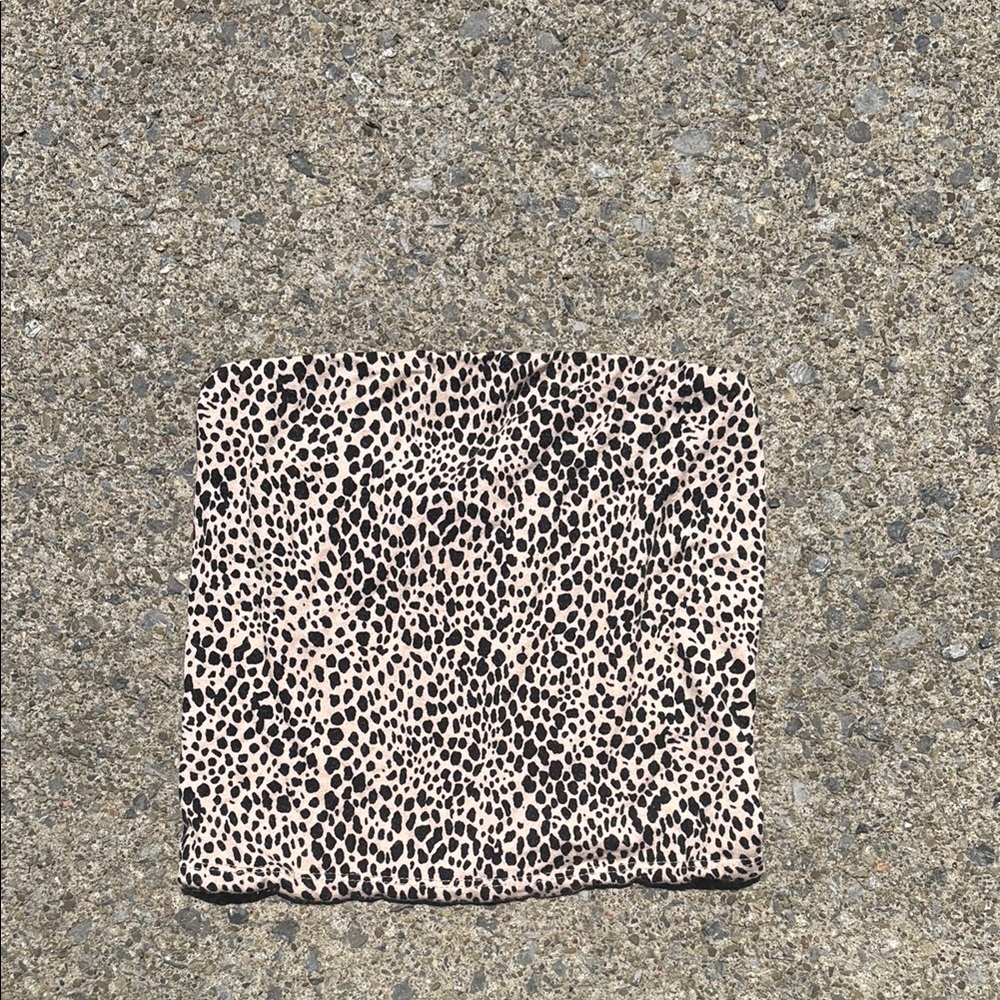 American Eagle Outfitters Leopard Print Tube Top